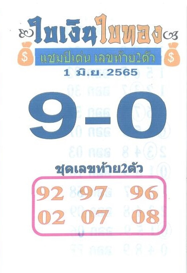 แทงหวย88 หวยใบเงินใบทอง