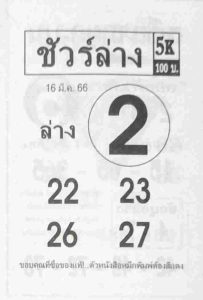 ข่าวหวย ชัวร์ล่าง 16/3/66