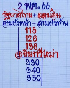 หวยรัฐบาล อินทรีเฒ่า 2/5/66