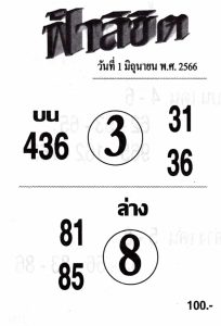 หวยเด็ดเลขฟ้าลิขิต 16-6-66