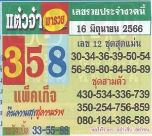 แม่นมากหวยแต๋วจ๋า 1-7-66