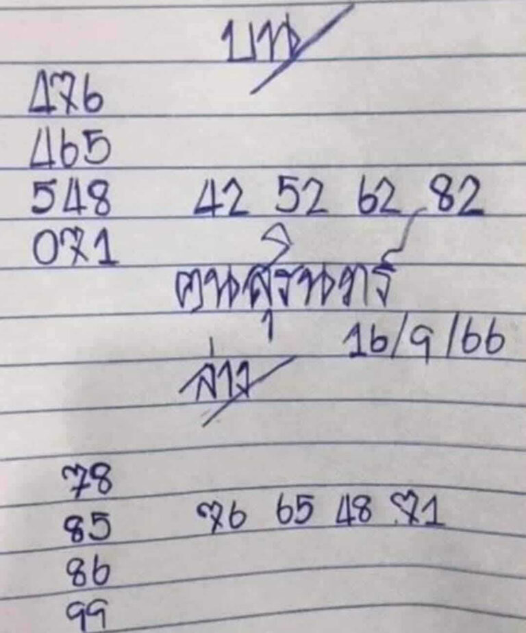 หวยไทย คนสุรินทร์ 16/9/66
